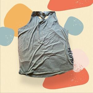 Peloton 2XL Olive Green Purpose Twist Back Tank with Logo